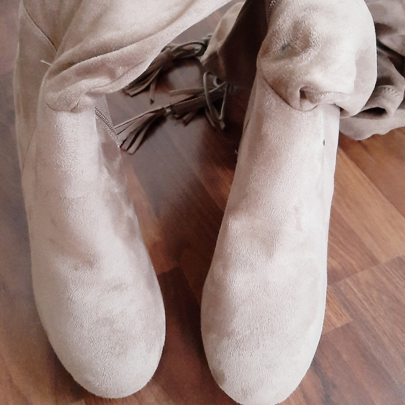 Thigh High Brown Boots by Qupid - Picture 2 of 5